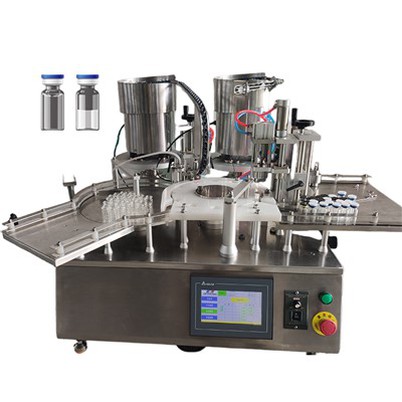 מכונת מילוי ואיטום של בקבוקונים שולחניים 10 מ"ל